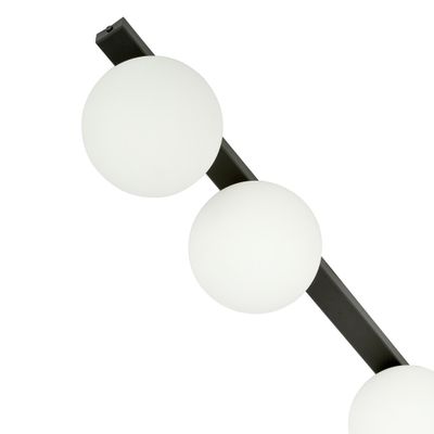 Emibig Lighting Taklampa FIT 3 SVART/OPAL