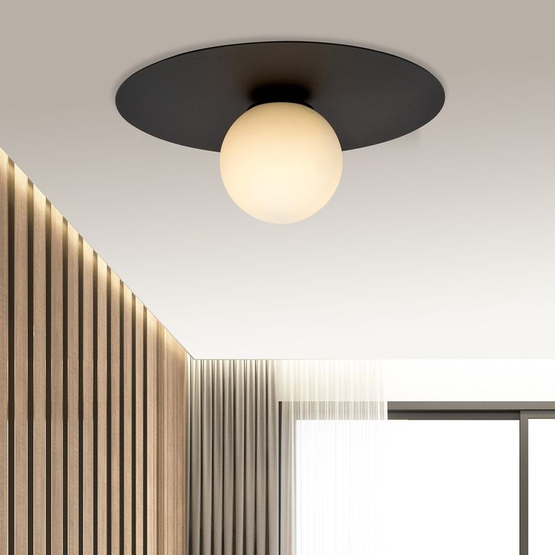 Emibig Lighting Taklampa SOLAR 1 SVART/OPAL