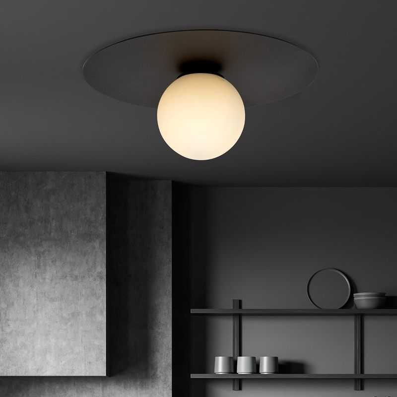Emibig Lighting Taklampa SOLAR 1 SVART/OPAL