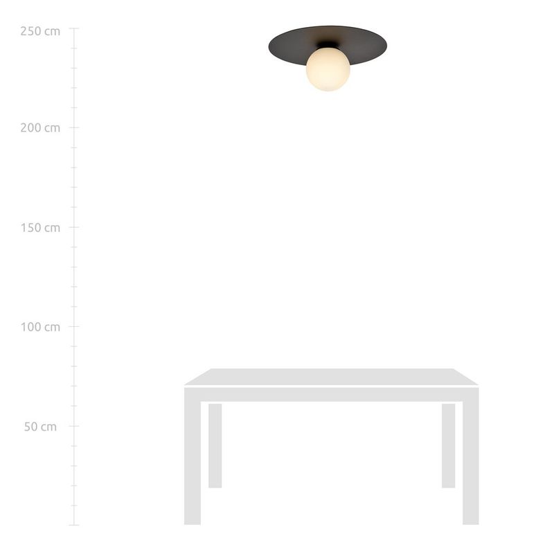Emibig Lighting Taklampa SOLAR 1 SVART/OPAL
