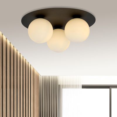 Emibig Lighting Taklampa SOLAR 3 SVART/OPAL