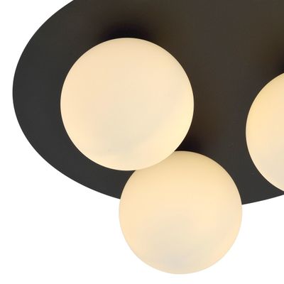 Emibig Lighting Taklampa SOLAR 3 SVART/OPAL