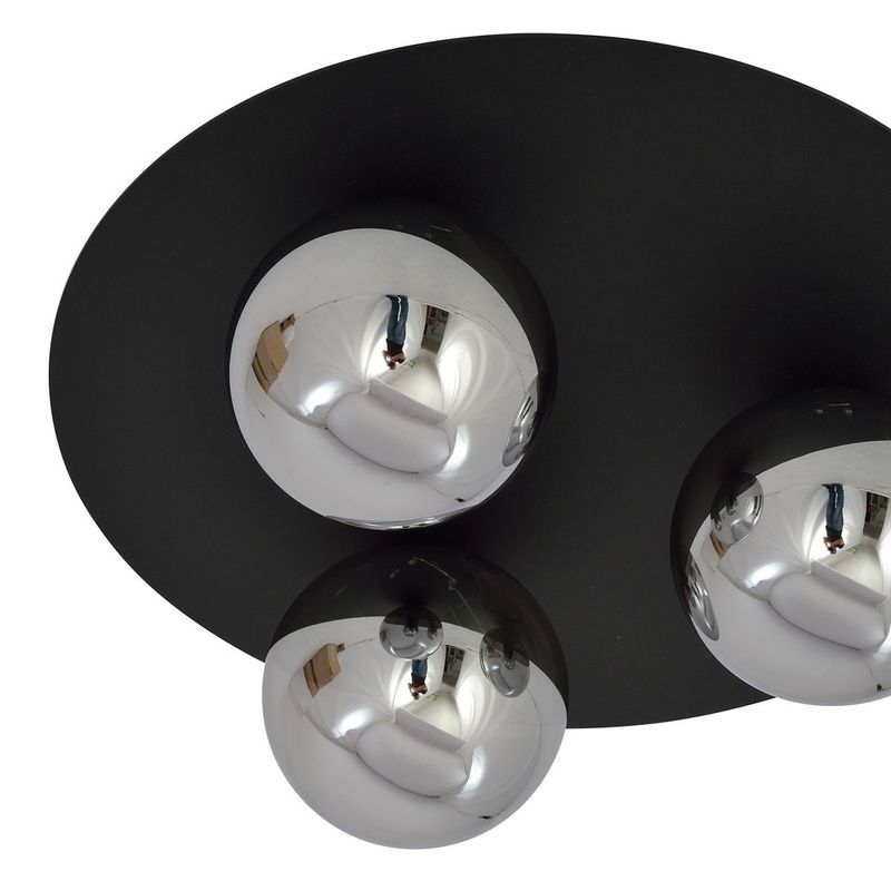 Emibig Lighting Taklampa SOLAR 3 SVART/GRAFIT