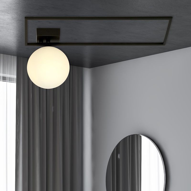 Emibig Lighting Taklampa IMAGO 1A SVART/OPAL