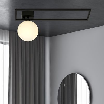 Emibig Lighting Taklampa IMAGO 1B SVART/OPAL