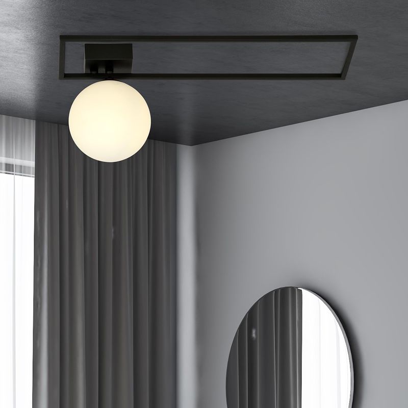 Emibig Lighting Taklampa IMAGO 1B SVART/OPAL