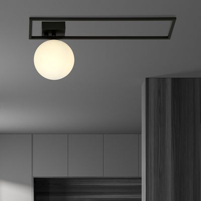 Emibig Lighting Taklampa IMAGO 1B SVART/OPAL