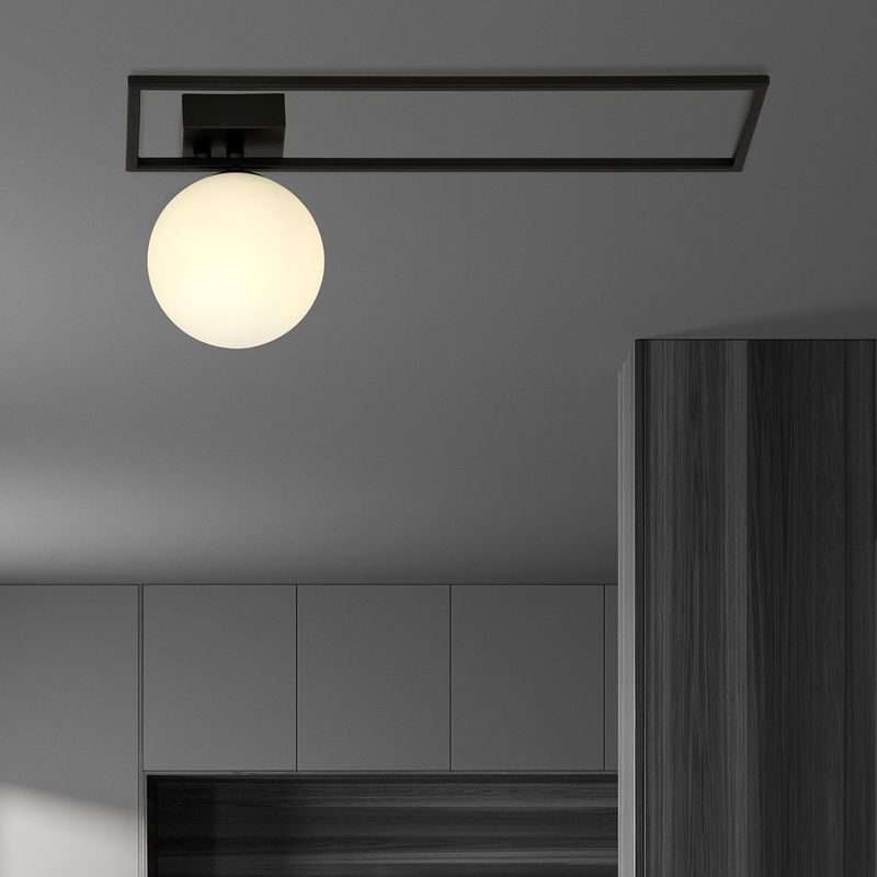 Emibig Lighting Taklampa IMAGO 1B SVART/OPAL