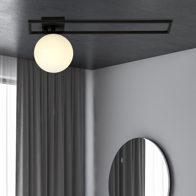 Emibig Lighting Taklampa IMAGO 1C SVART/OPAL