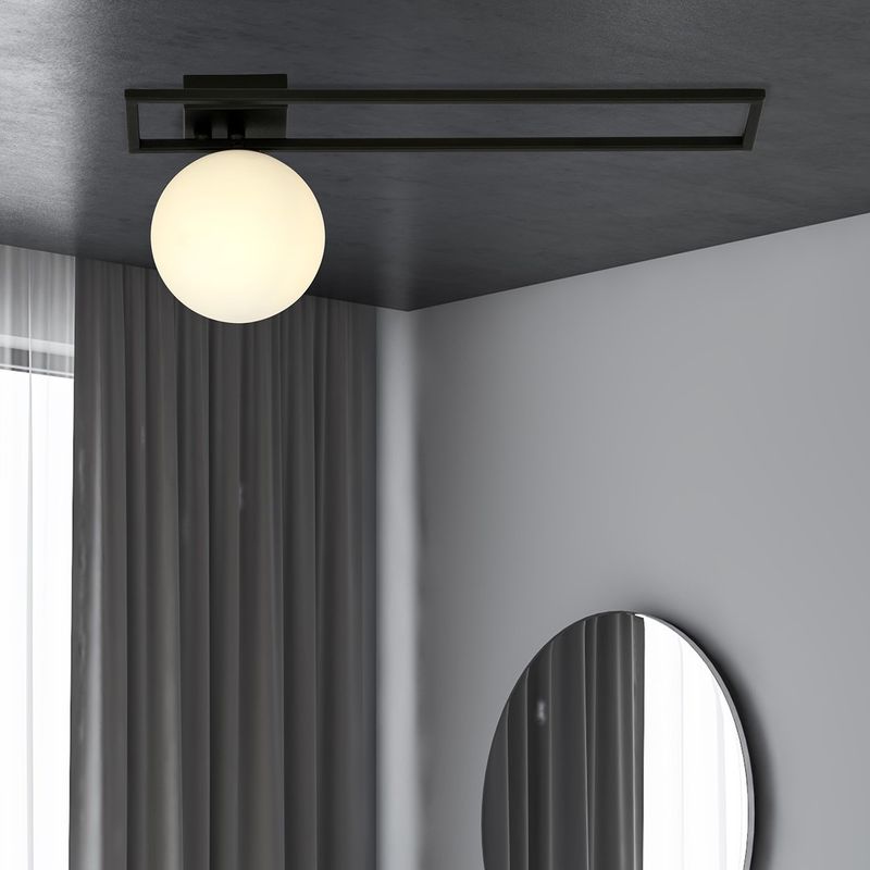 Emibig Lighting Taklampa IMAGO 1C SVART/OPAL