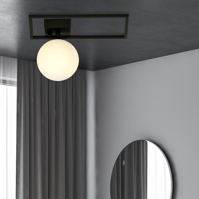 Emibig Lighting Taklampa IMAGO 1D SVART/OPAL