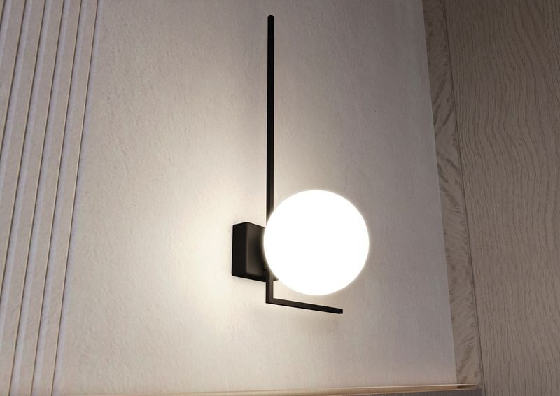 Emibig Lighting Taklampa IMAGO 1F SVART/OPAL