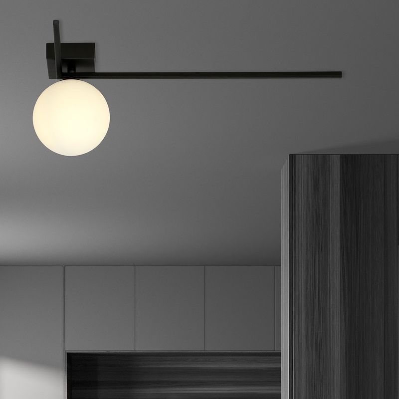 Emibig Lighting Taklampa IMAGO 1F SVART/OPAL