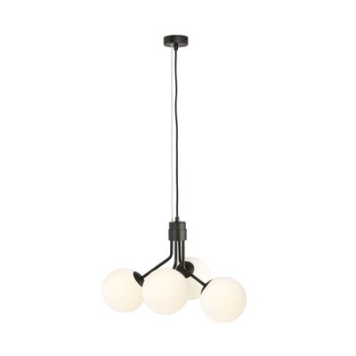 Emibig Lighting Taklampa NOVA 4 SVART/OPAL