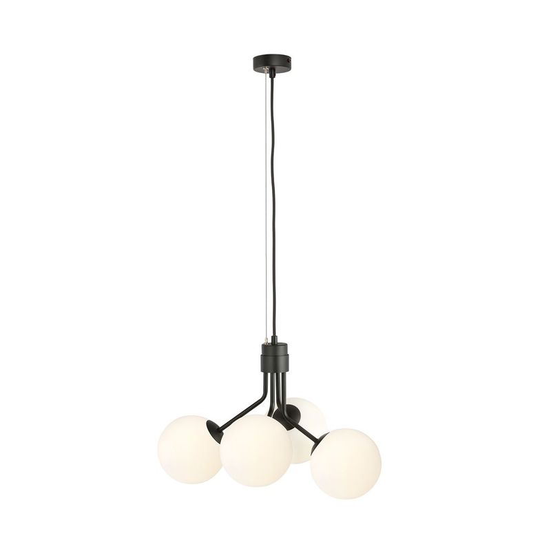Emibig Lighting Taklampa NOVA 4 SVART/OPAL