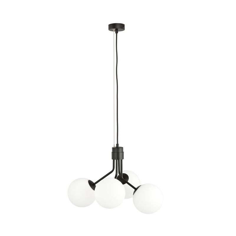 Emibig Lighting Taklampa NOVA 4 SVART/OPAL