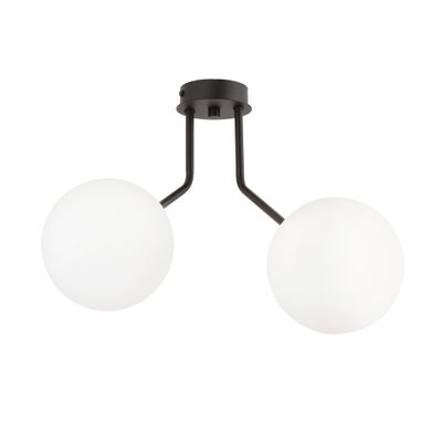 Emibig Lighting Taklampa NOVA 2 SVART/OPAL