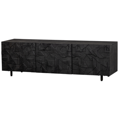 WOOOD COUNTER TV-bänk i Mango - Svart