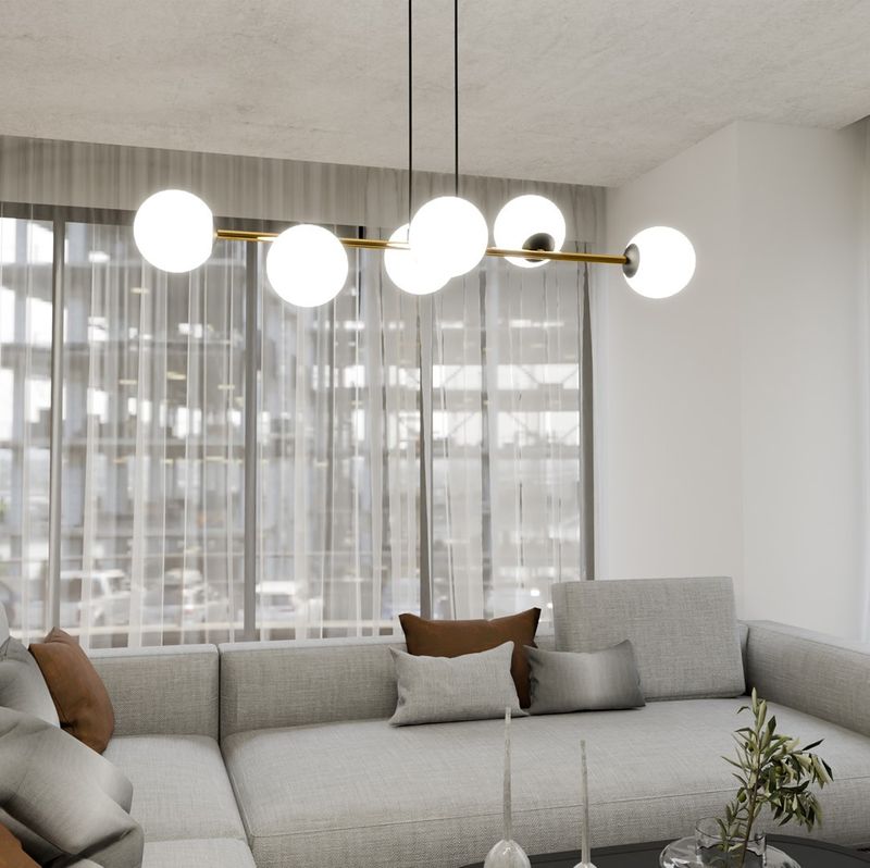Emibig Lighting Taklampa GRAVITY 6 BL OPAL
