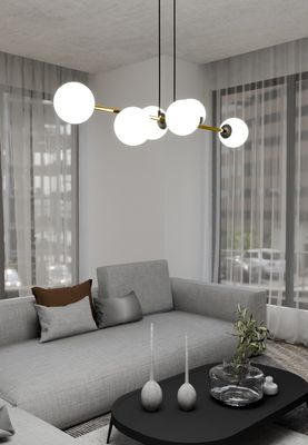 Emibig Lighting Taklampa GRAVITY 6 BL OPAL