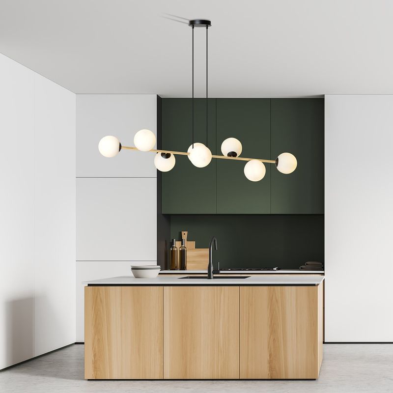 Emibig Lighting Taklampa GRAVITY 8 BL OPAL