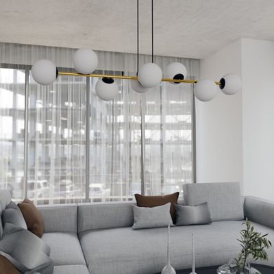 Emibig Lighting Taklampa GRAVITY 8 BL OPAL