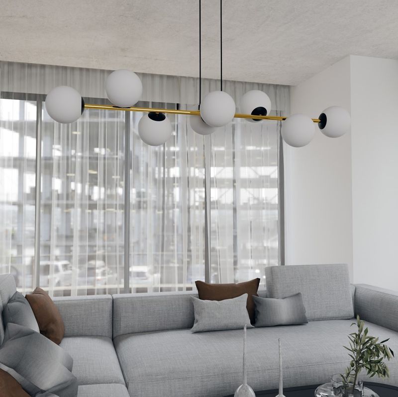 Emibig Lighting Taklampa GRAVITY 8 BL OPAL
