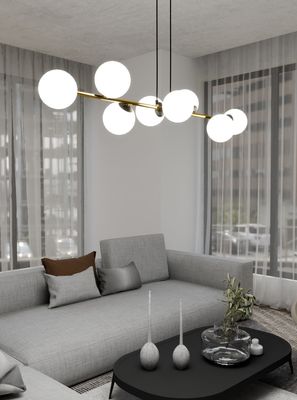 Emibig Lighting Taklampa GRAVITY 8 BL OPAL
