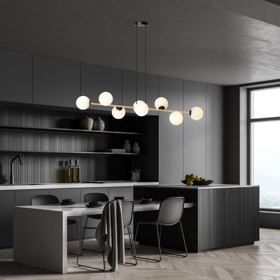 Emibig Lighting Taklampa GRAVITY 8 BL OPAL