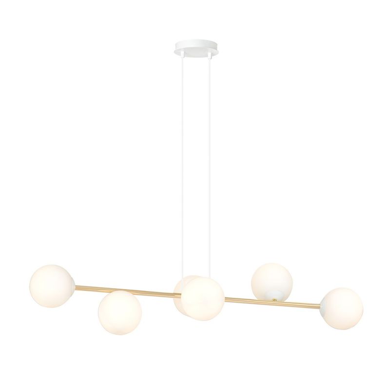 Emibig Lighting Taklampa GRAVITY 6 VIT GULD
