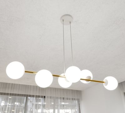 Emibig Lighting Taklampa GRAVITY 6 VIT GULD