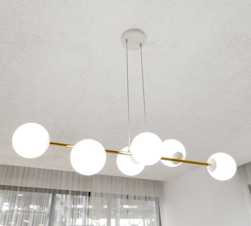 Emibig Lighting Taklampa GRAVITY 6 VIT GULD