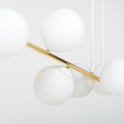 Emibig Lighting Taklampa GRAVITY 6 VIT GULD