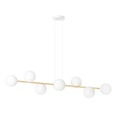 Emibig Lighting Taklampa GRAVITY 8 VIT GULD
