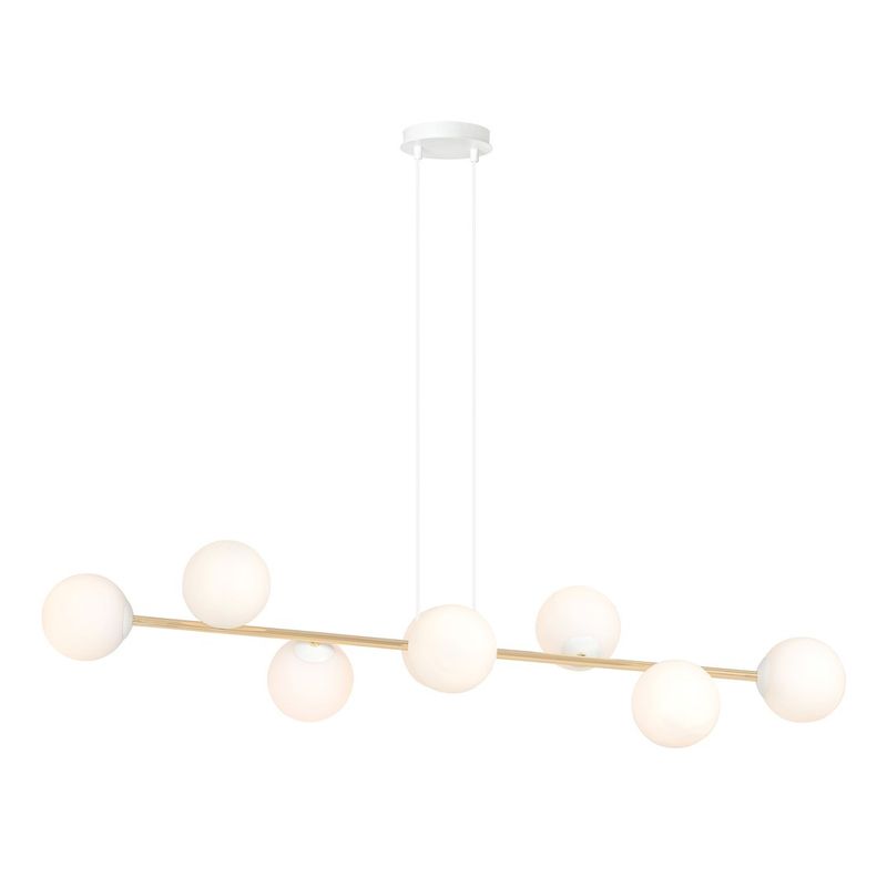Emibig Lighting Taklampa GRAVITY 8 VIT GULD
