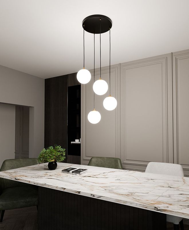 Emibig Lighting Taklampa ROYAL 4 BL