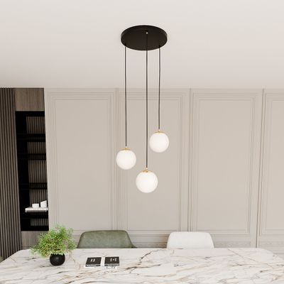 Emibig Lighting Taklampa ROYAL 3 BL