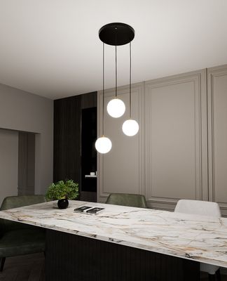 Emibig Lighting Taklampa ROYAL 3 BL