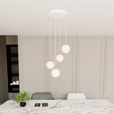 Emibig Lighting Taklampa ROYAL 4 WH