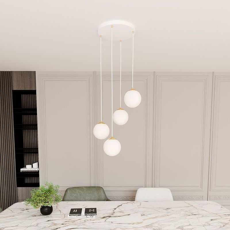 Emibig Lighting Taklampa ROYAL 4 WH