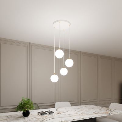 Emibig Lighting Taklampa ROYAL 4 WH