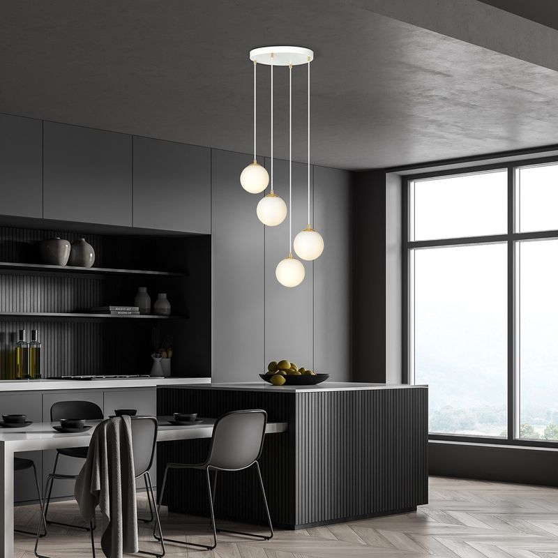 Emibig Lighting Taklampa ROYAL 4 WH