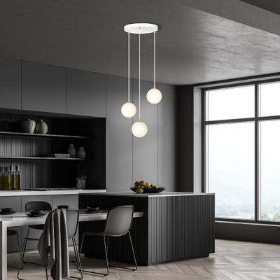 Emibig Lighting Taklampa ROYAL 3 WH