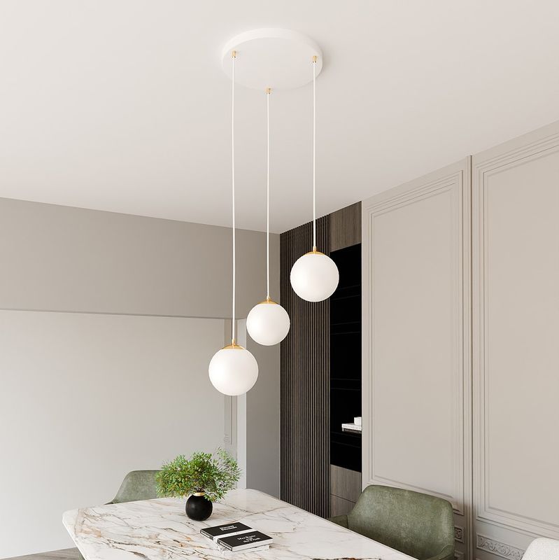 Emibig Lighting Taklampa ROYAL 3 WH