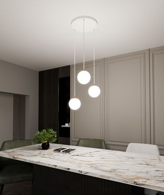 Emibig Lighting Taklampa ROYAL 3 WH