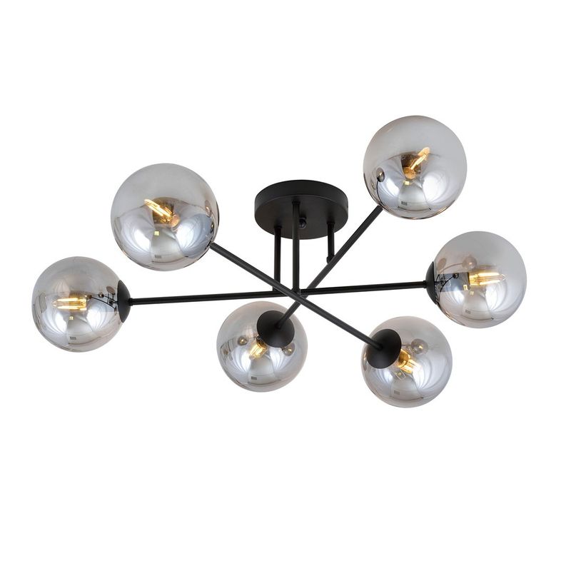 Emibig Lighting Taklampa ROMA 6 BL GRAFIT