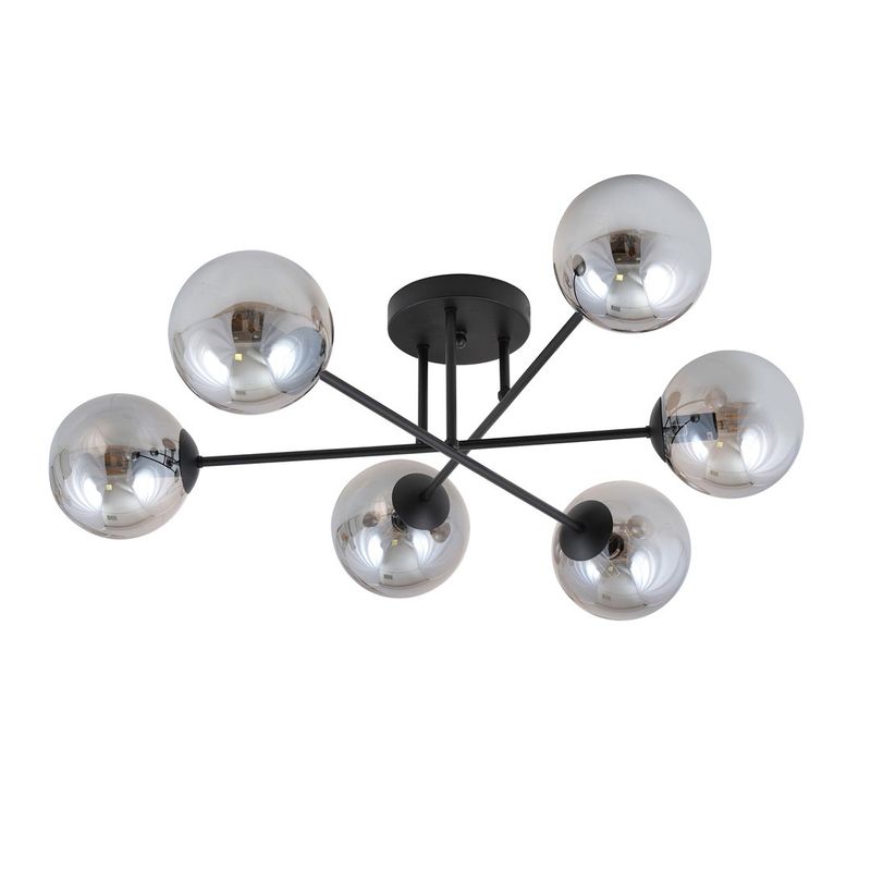 Emibig Lighting Taklampa ROMA 6 BL GRAFIT