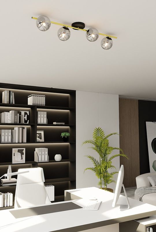 Emibig Lighting Taklampa SPLENDI 4 BL GRAFIT