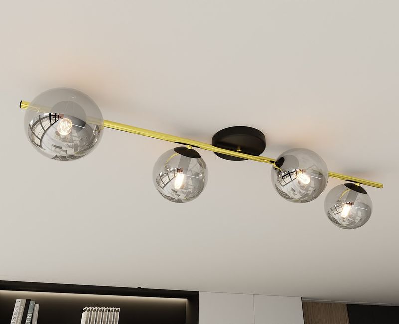 Emibig Lighting Taklampa SPLENDI 4 BL GRAFIT
