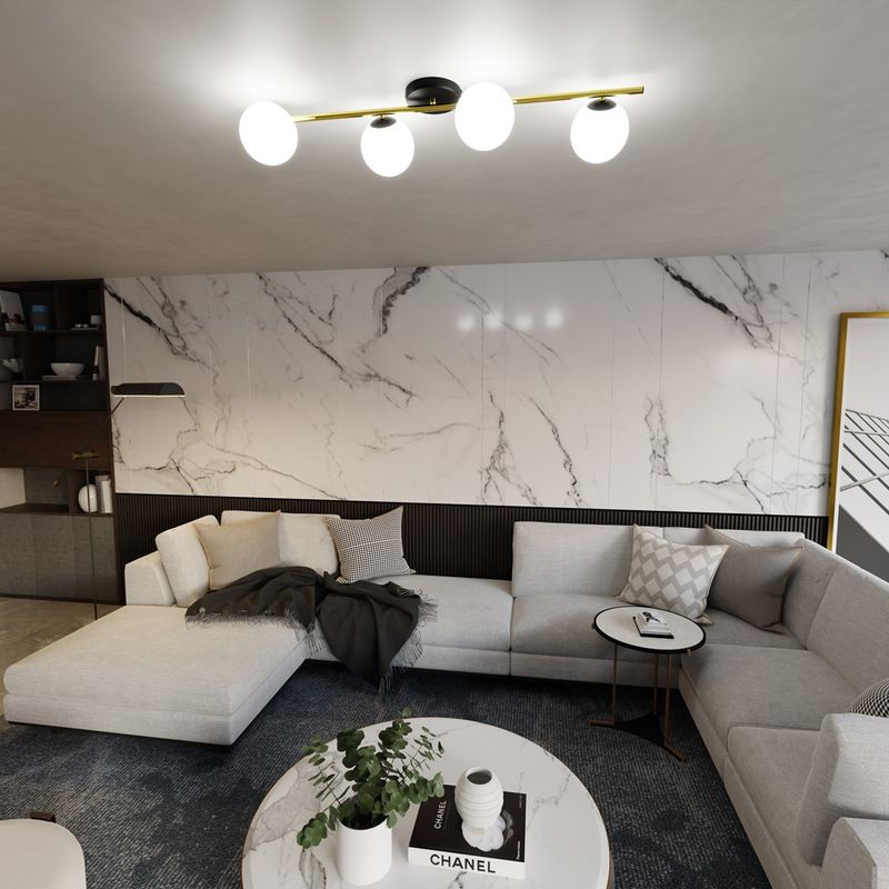 Emibig Lighting Taklampa SPLENDI 4 BL OPAL